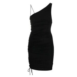 ALICE + OLIVIA Women's Binnie Ruched One-Shoulder Mini Dress sz 0 NWT